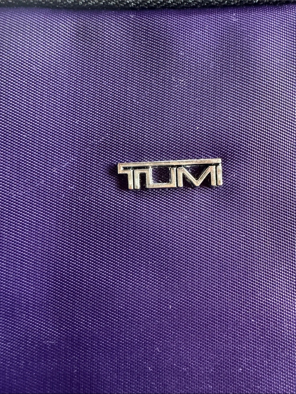 TUMI for Delta Purple Nylon Amenity Kit Travel Cosmetic Toiletry Pouch